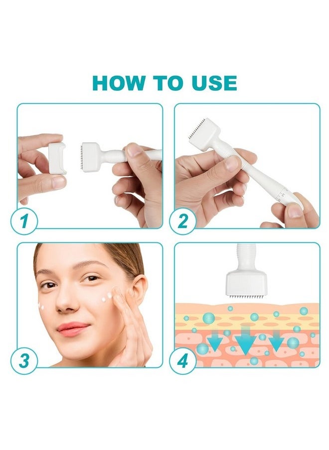 Generic - Derma Stamp 0.5mm Adjustable- 140 Real Individual Pins Titanium- Professional Microneedling Pen, microneedling can be used as a skin care method for the face, body, beard, scalp, etc. - Image 1