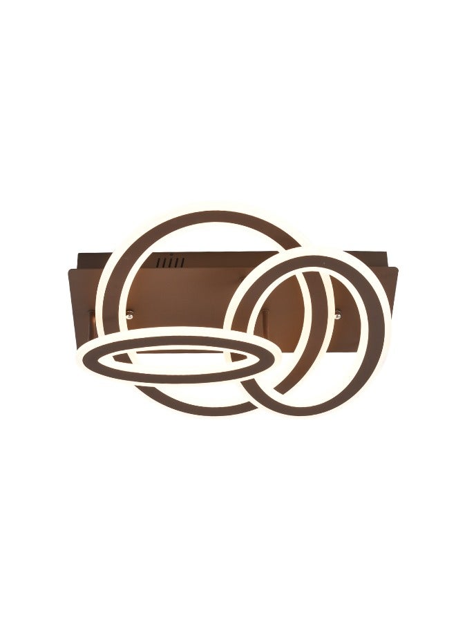 Target Flush Mount Ceiling Light Modern Coffee Brown Chandelier for Kitchen Bedroom Living Room Dining Room - Image 3