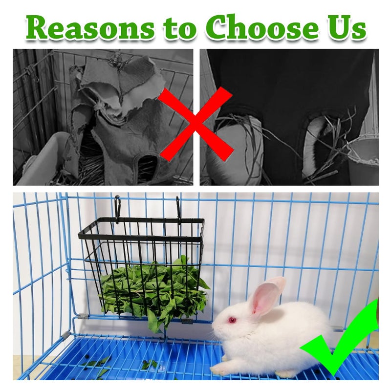 S SANGLE SOPFFY SANGLE SOPFFY Rabbit hay Feeder Small Animal Feeding Set with 350ml Water Bottle, Hay Rack, Pellet Dish for Guinea Pigs, Chinchillas, Bunny- Multifunctional Pellet Food Bowl Dispenser - Image 4