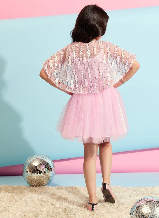 ستايلو بج فستان تول وردي - Image 4