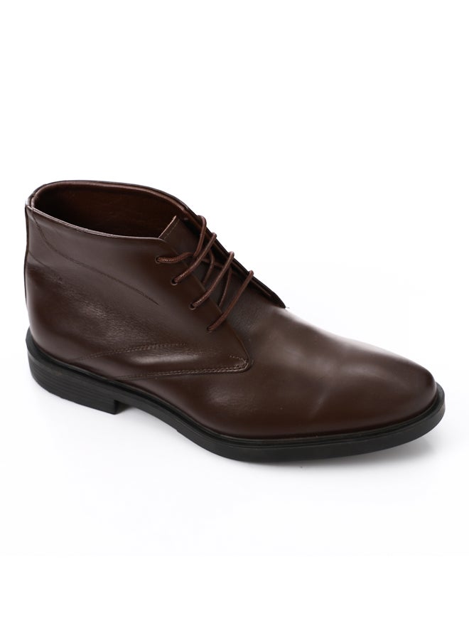 Mr.joe - Round Toecap Shape Slip-On  Leather Men Boots - Image 1