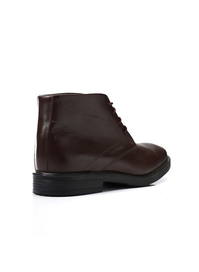 Mr.joe - Round Toecap Shape Slip-On  Leather Men Boots - Image 1