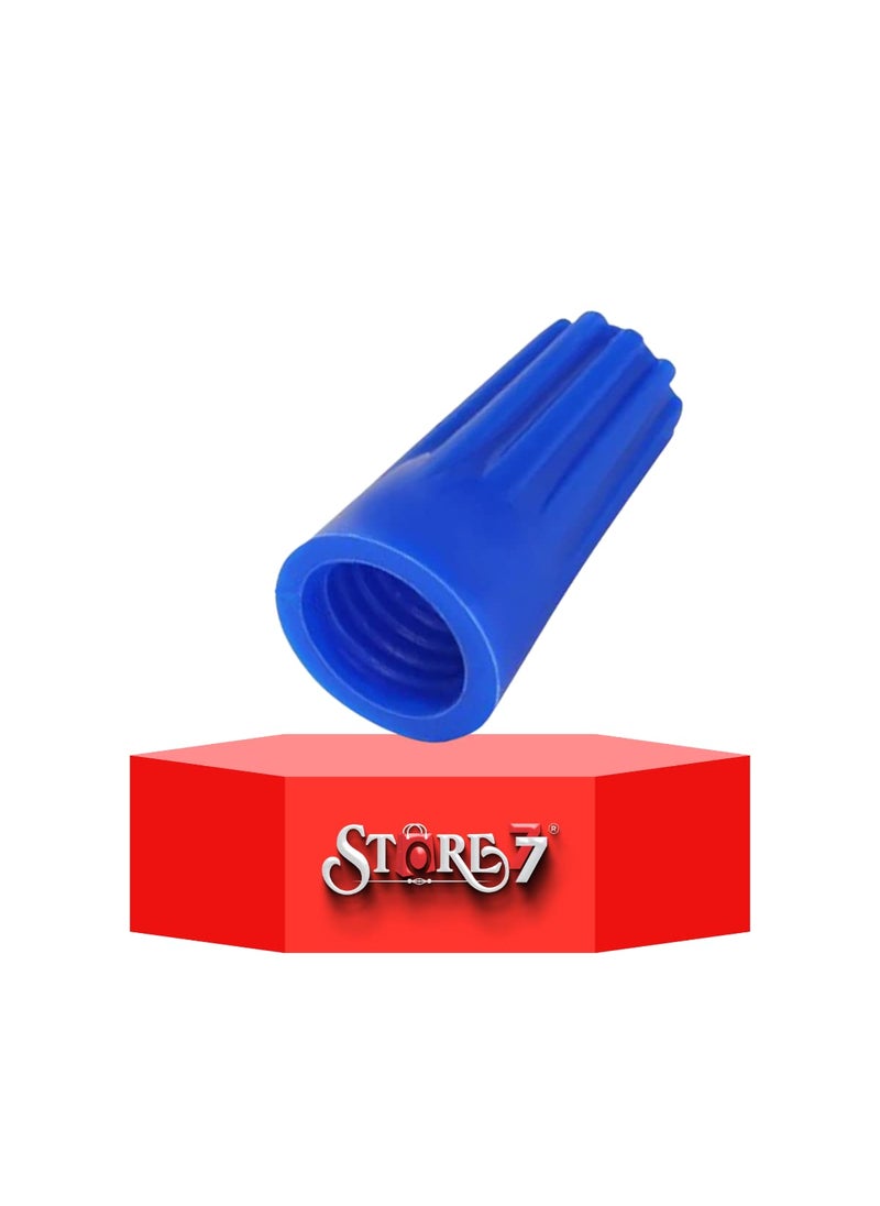 STORE77 STORE77 50Pcs Wire Connectors Nuts Electric Wire Caps Insulating Insert Twist Electrical Wire Connectors Colorful Wire Assortment Nuts for Quick Connection ScrewOn Wire Connectors AWG 2216 Blue  - Image 1