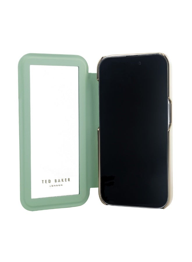 iPhone 15 Pro Max Case -  Mirror Folio - Flower placement