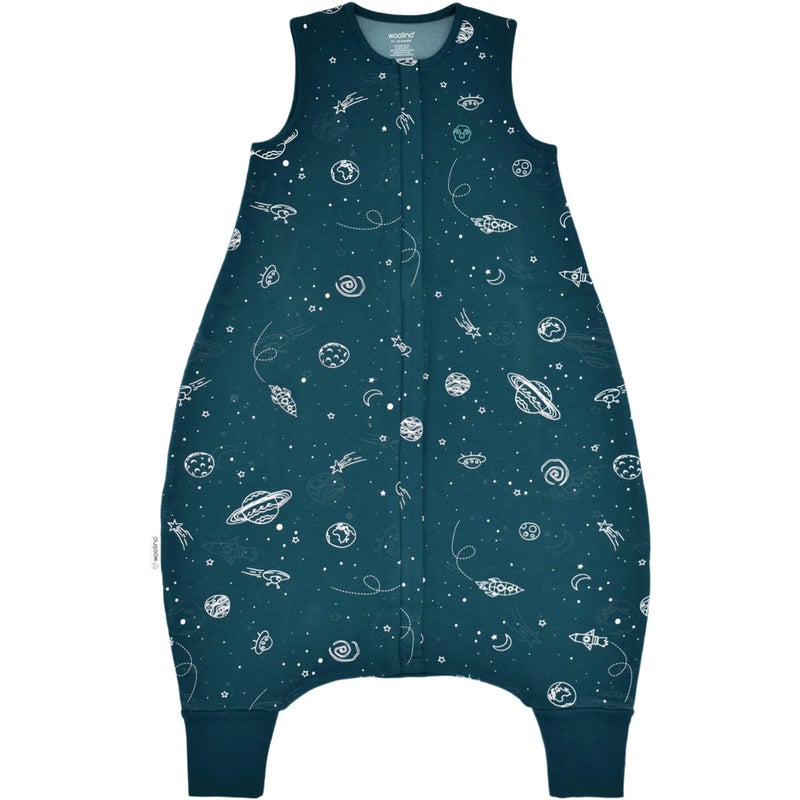 Woolino Woolino 4 Season Baby Sleep Bag or Sack with feet Australian Merino Wool and Organic Cotton Toddler Sleeping Bag 1836m Space Glow In The Dark 