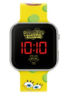 Nickelodeon SpongeBob Yellow LED Watch with Printed Character Strap - SGB4134