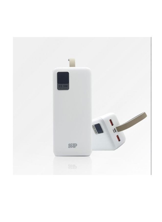 Power Bank 30000 22.5W (PD port 18W + 2 USB ports) with screen