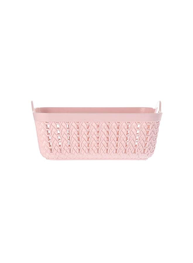 Zaboon Storage Basket 4 Piece Pink | Home & Kitchen | Storage & Organization | Bins | Containers | Shelf Baskets | Pantry Storage | Bathroom Storage - Image 3