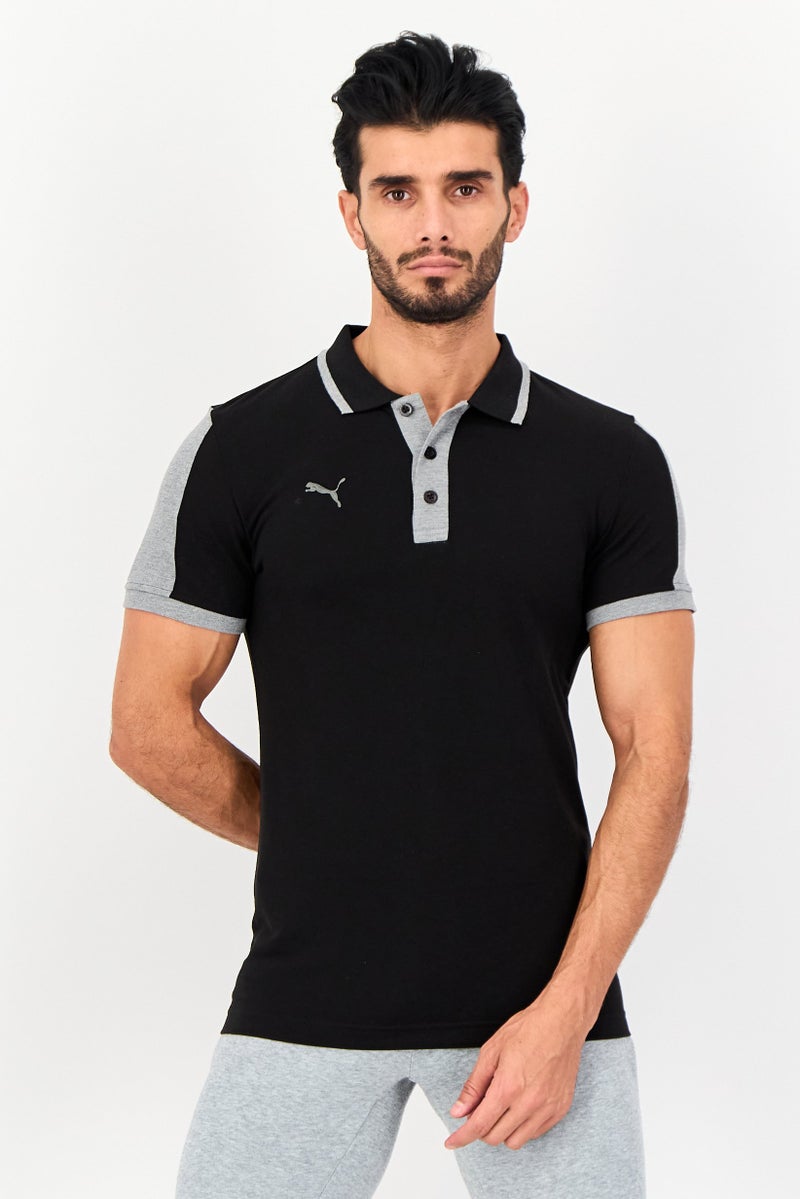 PUMA Men Sportswear Fit Short Sleeves Outdoor Polo Shirt, Black - Image 1