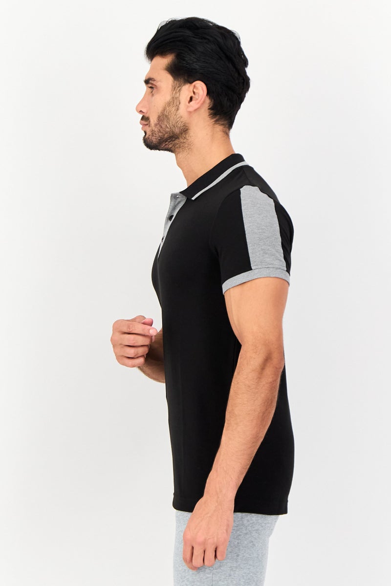 PUMA Men Sportswear Fit Short Sleeves Outdoor Polo Shirt, Black - Image 2