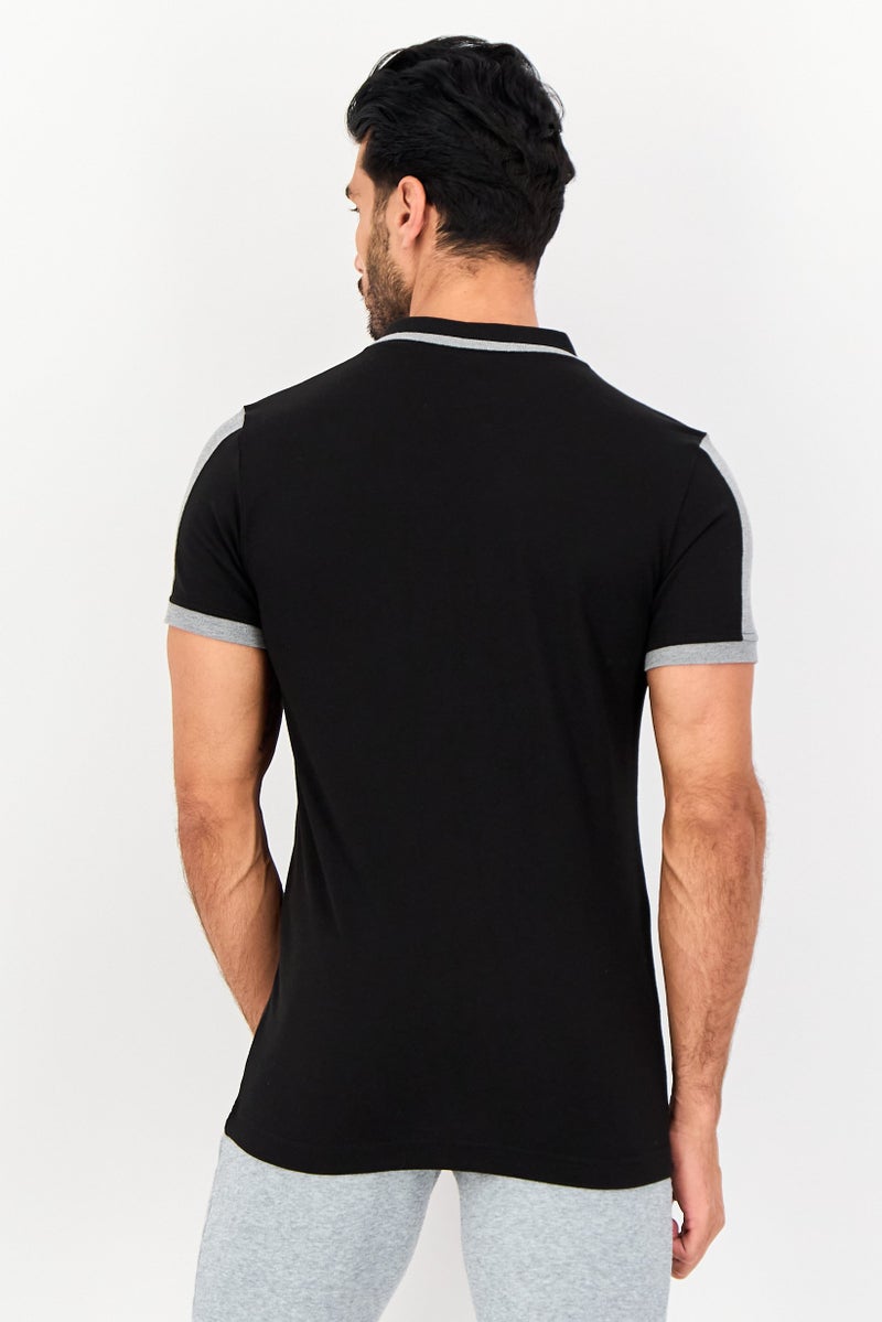 PUMA Men Sportswear Fit Short Sleeves Outdoor Polo Shirt, Black - Image 3