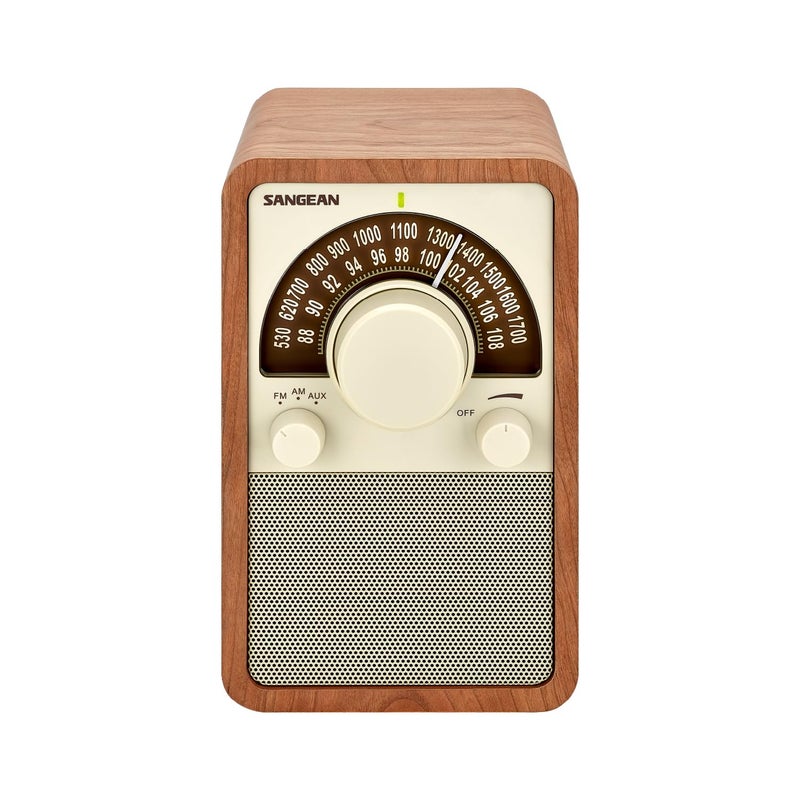SANGEAN راديو خشبي طاولة AM/FM (جوز) - Image 1