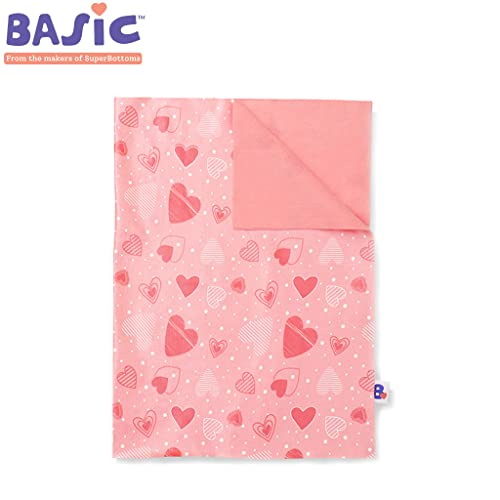 SuperBottoms Basic Bed Protecting Mats-Bed & Floor Protector/Playmat,Super Light-Weight, Sleek Design, 8.5X Absorbent, Anti-Heat, Washable & Reusable, InstaDry mats (70cm x 100cm)- Peppy Pink (Medium) - Image 2