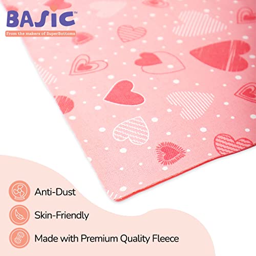 SuperBottoms Basic Bed Protecting Mats-Bed & Floor Protector/Playmat,Super Light-Weight, Sleek Design, 8.5X Absorbent, Anti-Heat, Washable & Reusable, InstaDry mats (70cm x 100cm)- Peppy Pink (Medium) - Image 5