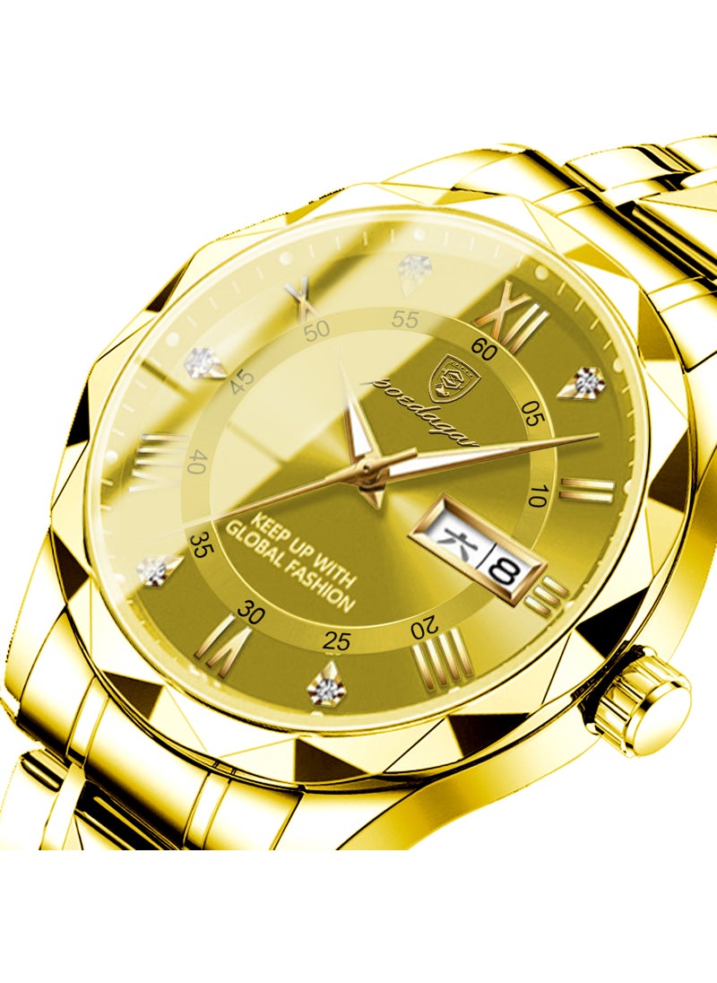 Generic - Swiss brand waterproof luminous new men's watch belt quartz watch live foreign trade explosions a generation of hair - Image 1