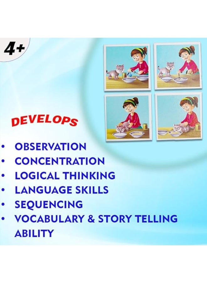 Creative's What's Next -2 | A Memory Game to Develop Logical Thinking & Story Telling | Sequence Cards| Pre-School Games | Learning & Educational | What's Next Series for Ages 4 & Up - Image 3