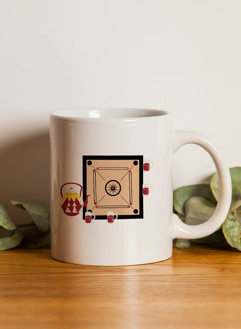 LOWHA 11 oz Ceramic Mug with Printed Design