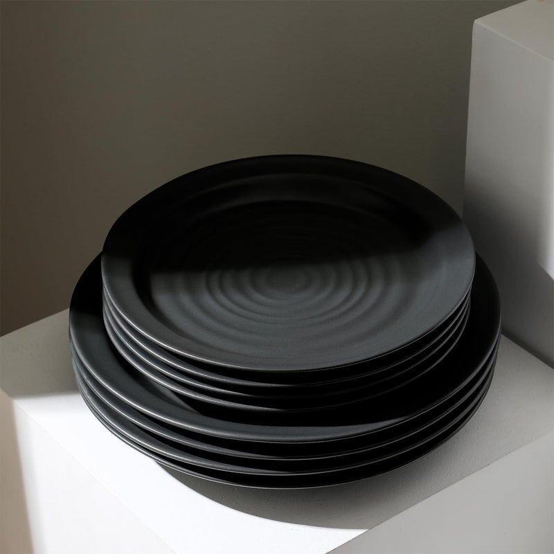 Stone Lain Orbit 16Piece Dinnerware Set Stoneware Charcoal - Image 3