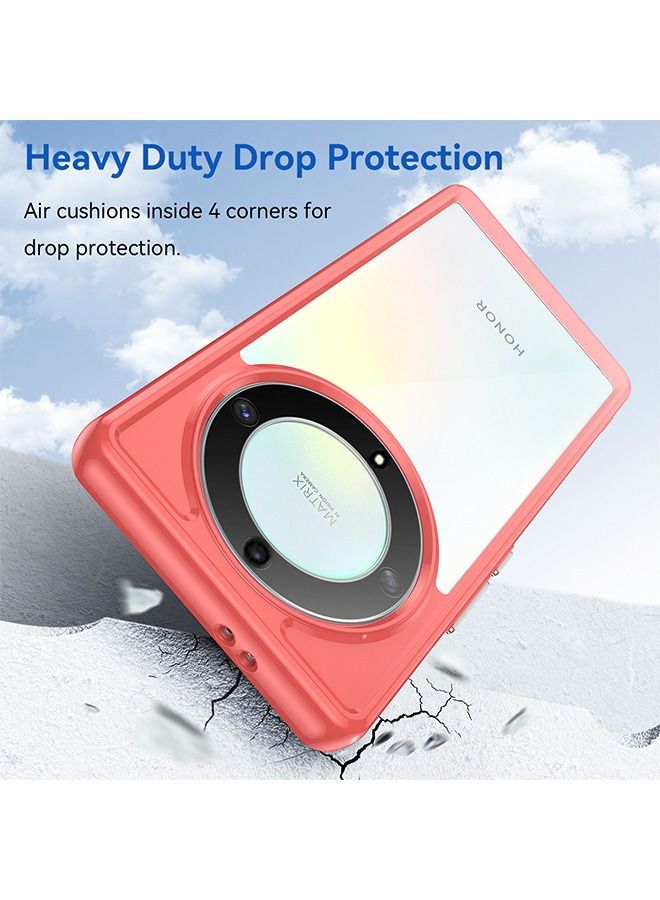 Honor X9A Case Cover Protector Back Accessories with Comfortable Touching Anti-Scratch Slim Stylish TPU Shock Absorption Protective Protection For Honor X9A Red - Image 4