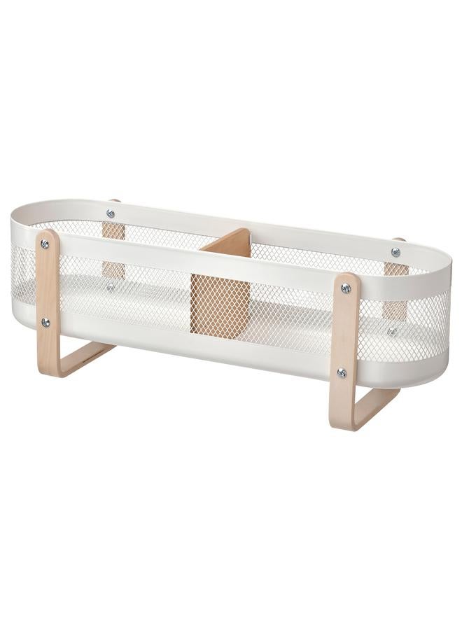 erorex Desk organiser, white, 50x16x17 cm - Image 1
