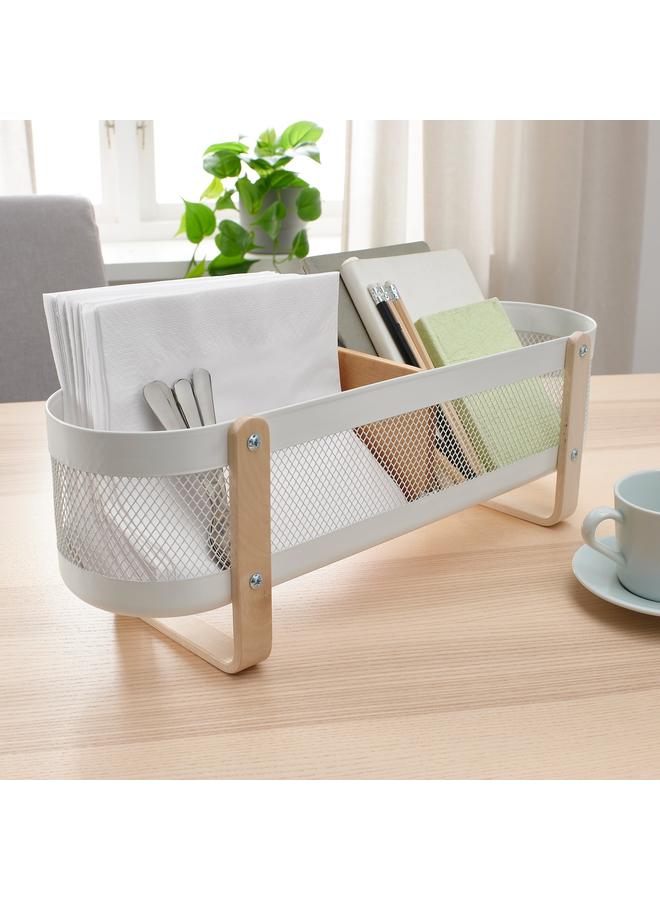 erorex Desk organiser, white, 50x16x17 cm - Image 4