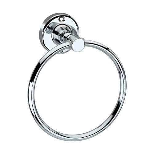 Elexa Hardware Towel Ring for Bathroom | Modern Bath Towel Stand | Towel Holder | Towel Hanger with Chrome Finish (Pack of 1). (Round) - Image 1