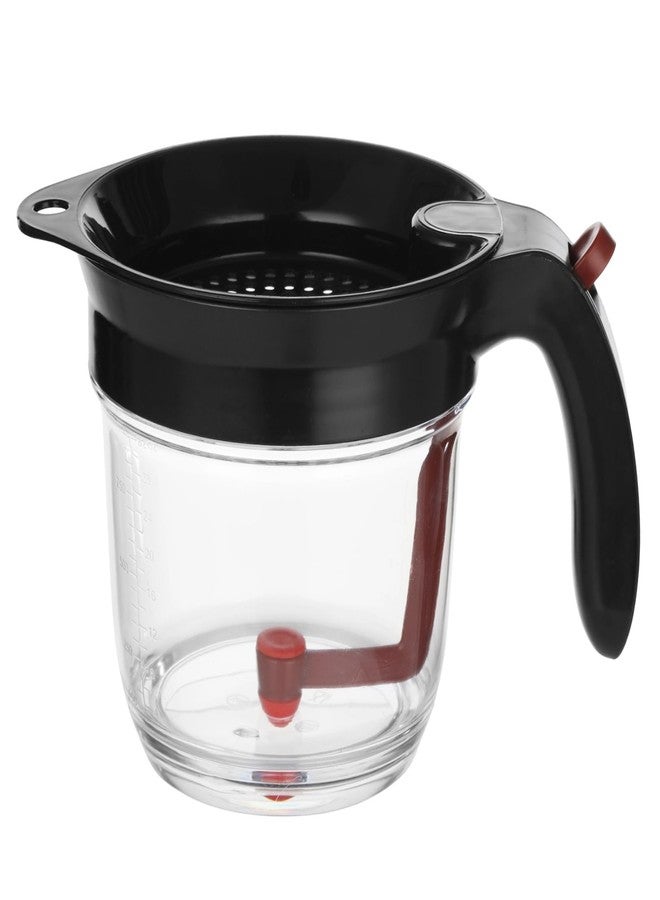 NIMBLOOM Grease Separator with Bottom Release, 33.8 oz Large Capacity Gravy Separator, Plastic Oil Strainer with Filter, Clear Measuring Cup Body, Ideal for Kitchen Broth, Soup, Sauce and Stew - Image 2