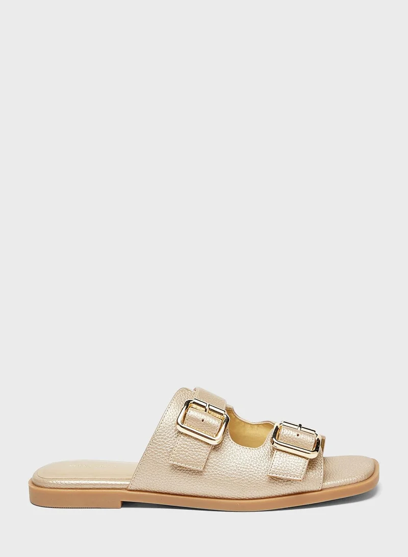 shoexpress Double Strap Flat Sandals