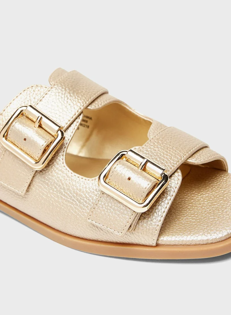 shoexpress Double Strap Flat Sandals