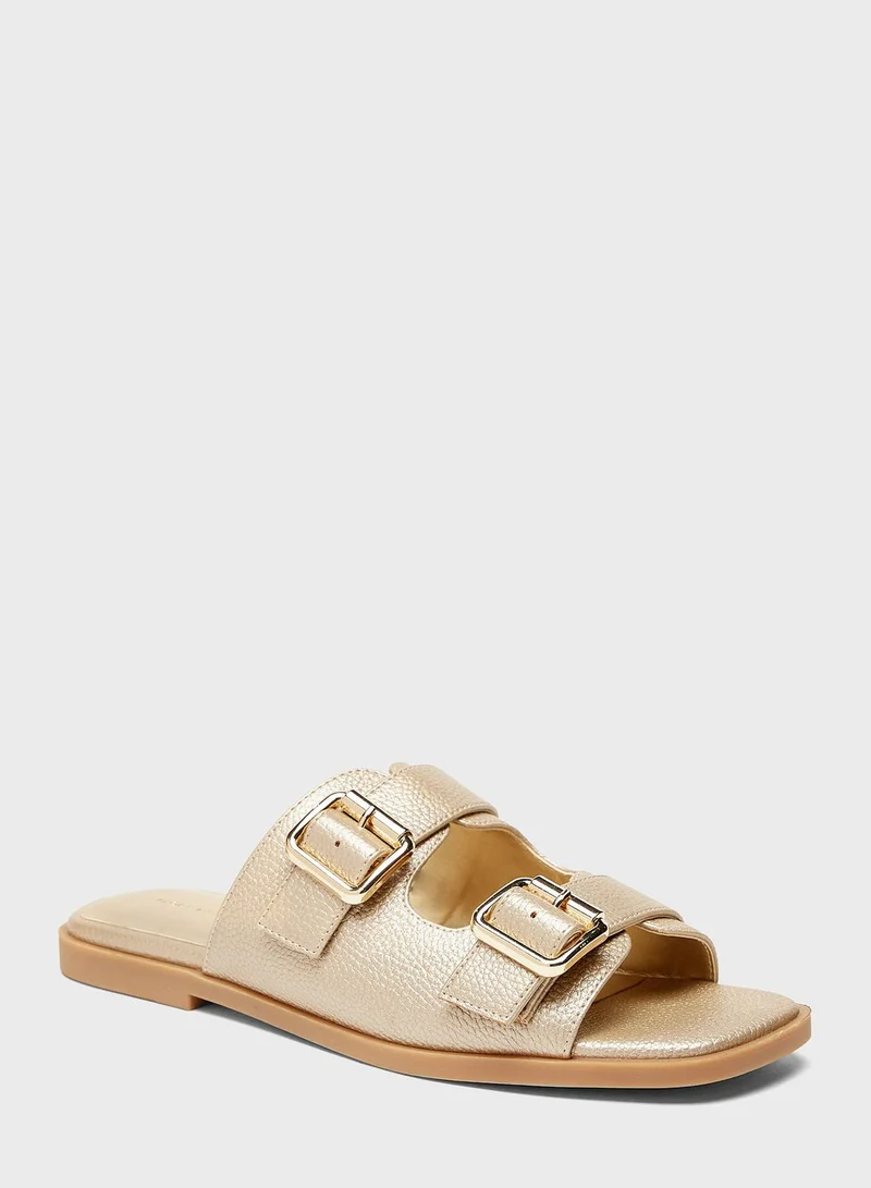 shoexpress Double Strap Flat Sandals