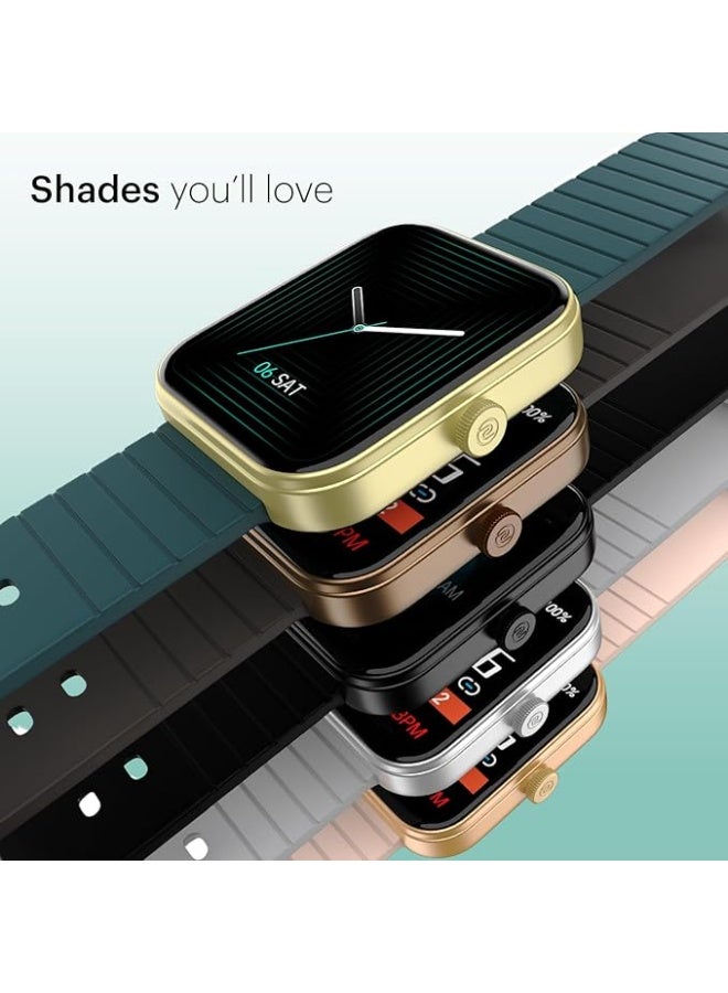 Noise ColorFit Pulse 3 with 1.96" Biggest Display Bluetooth Calling Smart Watch, Premium Build, Auto Sport Detection & 170+ Watch Faces Smartwatch for Men & Women - Midnight Black - Image 2