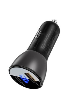 ACEFAST ACEFAST B6 metal car charger 63W (USB-A+USB-C) with digital display  - Image 2