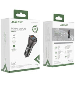 ACEFAST ACEFAST B6 metal car charger 63W (USB-A+USB-C) with digital display  - Image 5