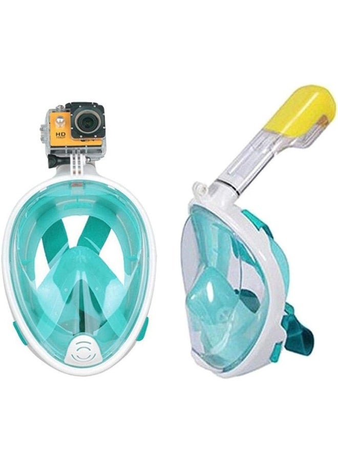 Generic Anti Fog Detachable Snorkeling Mask Set Medium Green - 4814  - Image 1