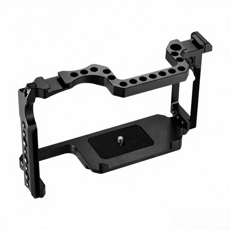 Camera Cage Aluminum Alloy with 1/4 Inch& 3/8 Inch Screw Holes Dual Cold Shoe Mount Compatible with Canon 5DS 5DR 5D Mark IV/III/II - Image 5
