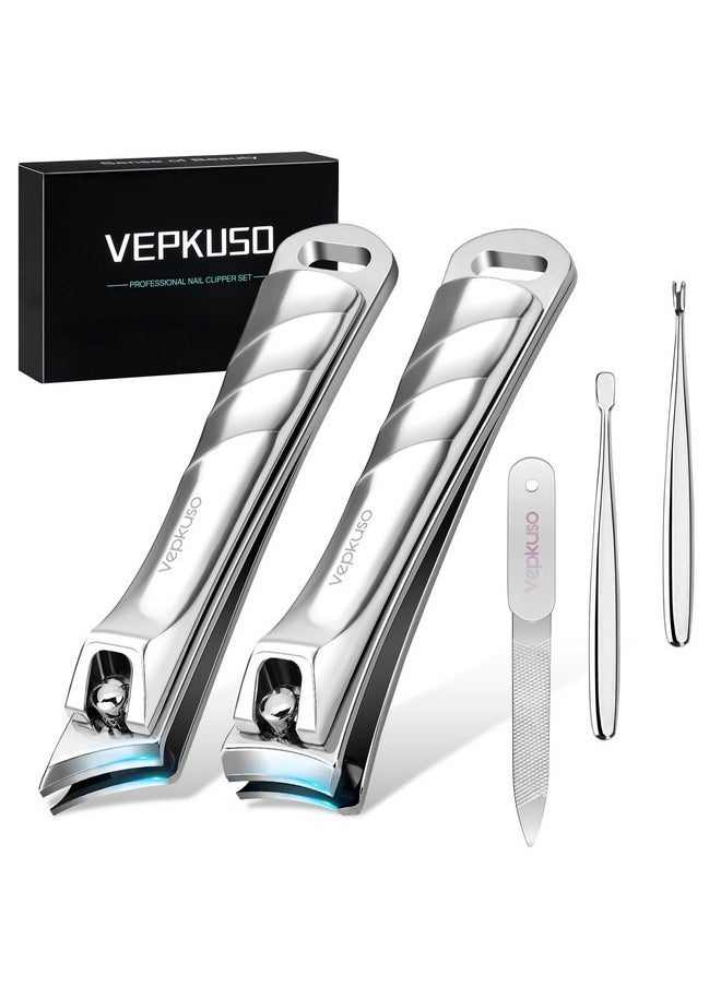 Vepkuso - German Nail Clippers For Thick Ingrown Nail For Men, Heavy Duty Large Toenail Clippers For Thick Nails For Seniors, Super Sharp Ingrown Toe Nail Clippers With Long Handle - Image 1