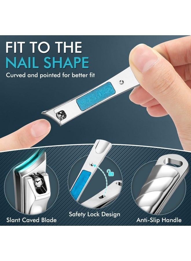 Vepkuso - German Nail Clippers For Thick Ingrown Nail For Men, Heavy Duty Large Toenail Clippers For Thick Nails For Seniors, Super Sharp Ingrown Toe Nail Clippers With Long Handle - Image 1