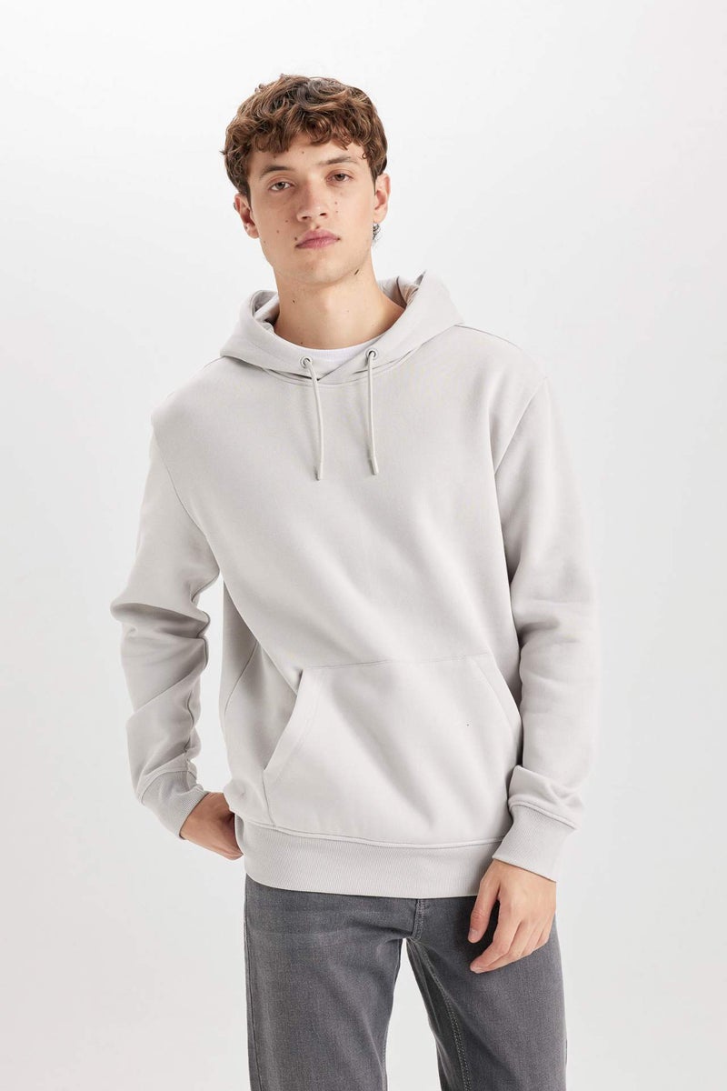 DeFacto Regular Fit Long Sleeve Hoodie - Image 1