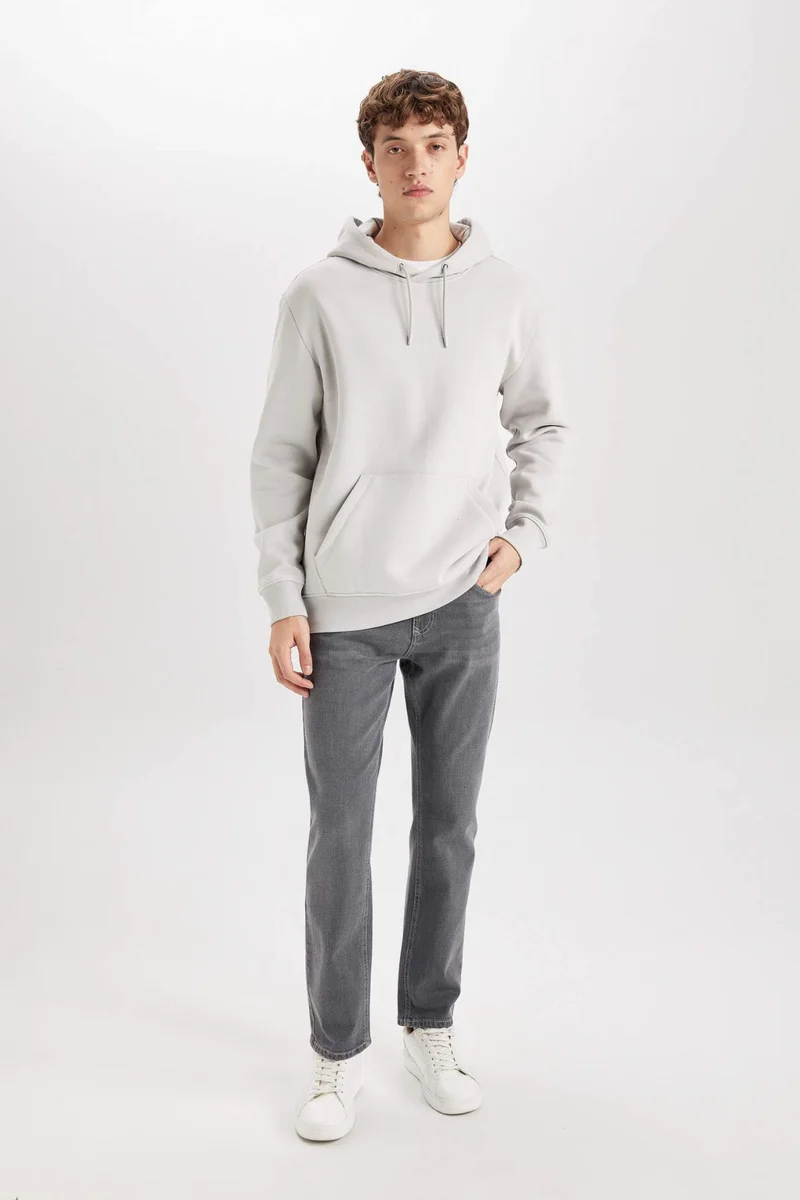 DeFacto Regular Fit Long Sleeve Hoodie