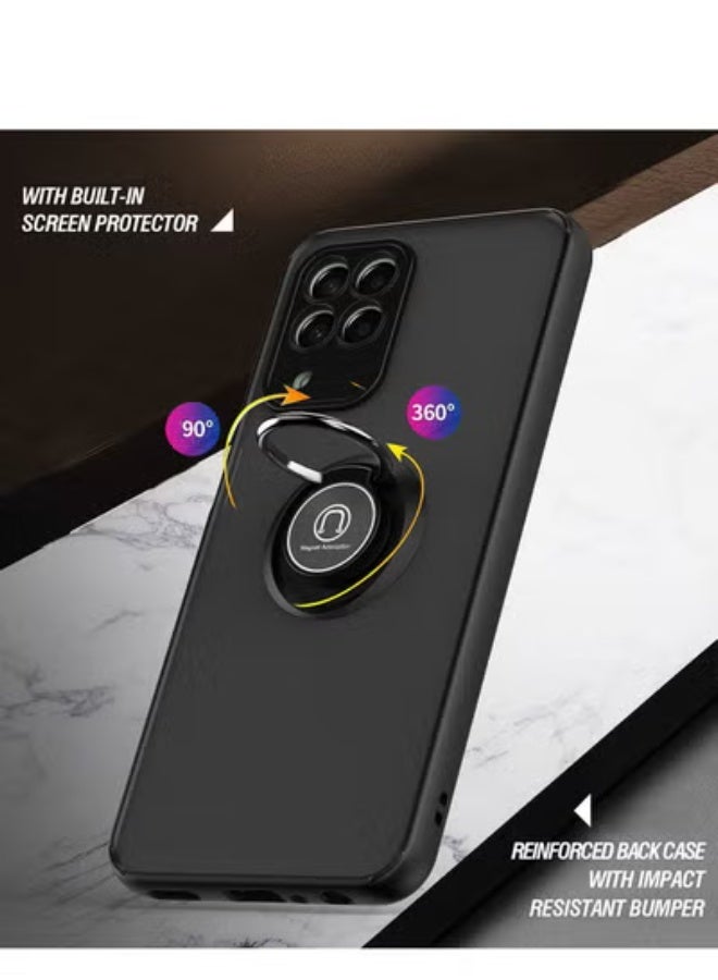 GULFLINK Back Cover Phone Protection Case For Samsung M33 Black+ red - Image 2