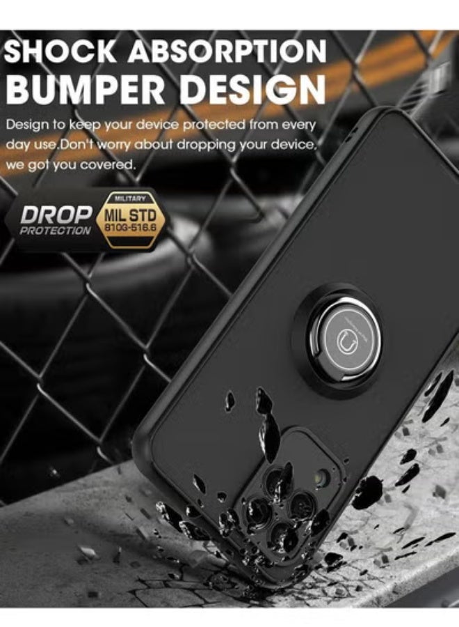 GULFLINK Back Cover Phone Protection Case For Samsung M33 Black+ red - Image 4