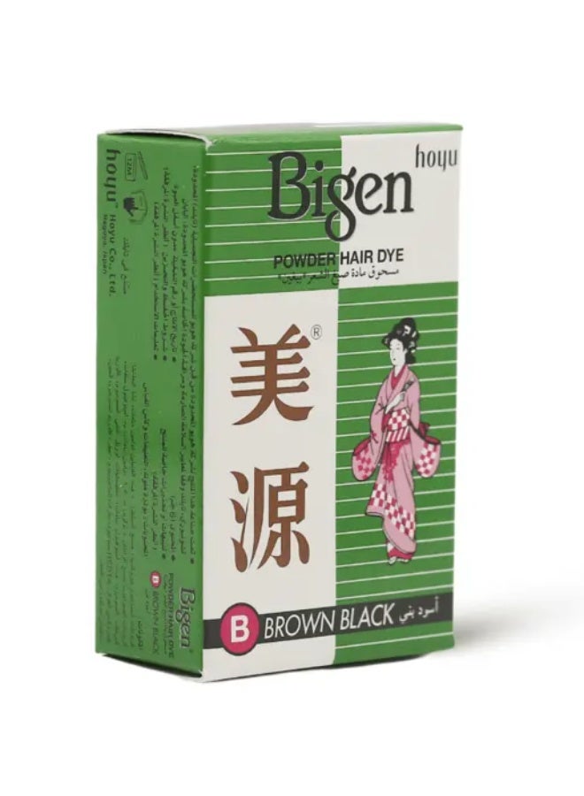 بايجن مسحوق صبغة الشعر بني اسود 6 جرام - Image 2