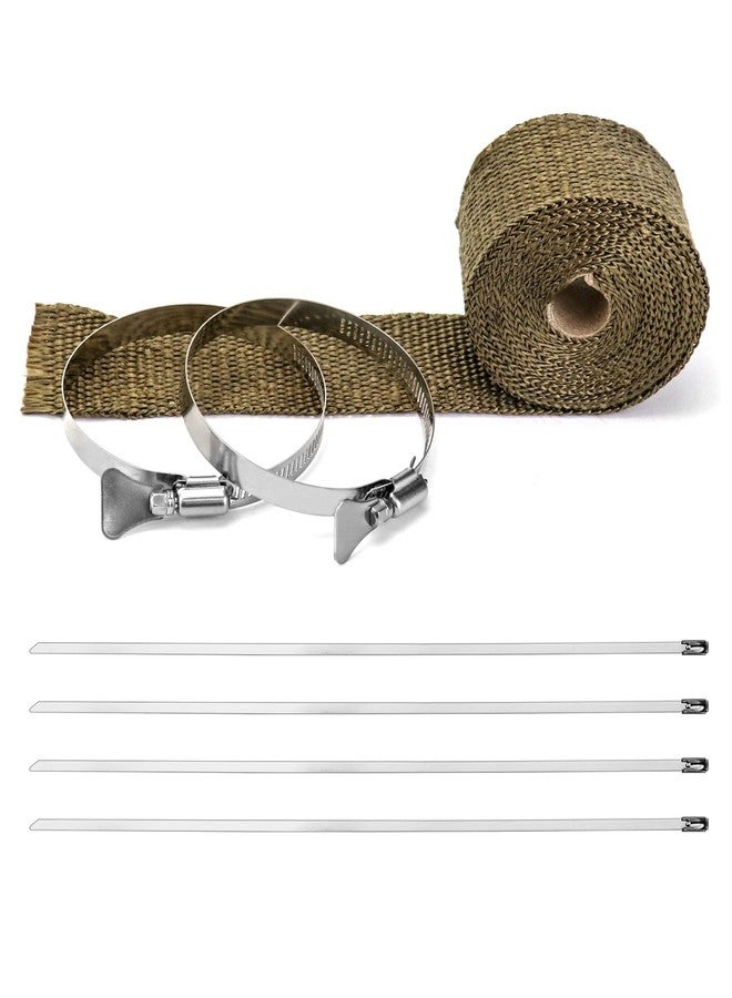 QWORK Fireproof Pipe Wrap, Pipe Insulation Webbing Anti-Scald Chimney Ribbon Furnace Flue Protector with 2 Clips - Image 5