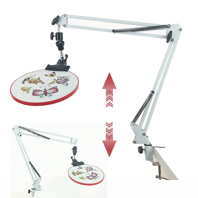 Cross Stitch Frame Stand Embroidery Hoop Holder Embroidery Hoop Stand Cro Embroidery Stands Lap Cross Stitch Holder StandCross Stitch Stand Suitable for Embroidery Hoops Hand Embroidery Supplies