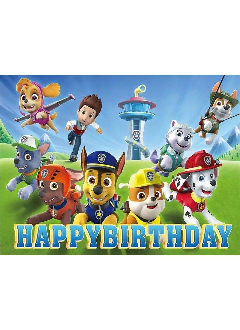 1 x 5 pcs Vinyl Photography Backdrop Cloth New Birthday Background [Number 4]] 