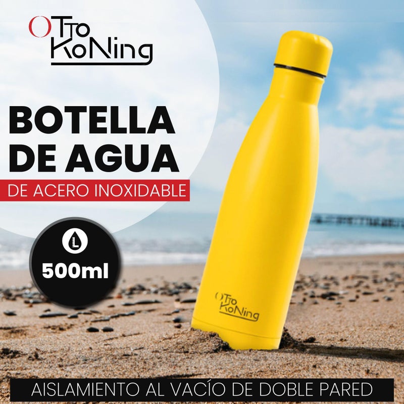 OTTO KONING Water Bottle 500ml Insulated Stainless Steel Flask - Image 2