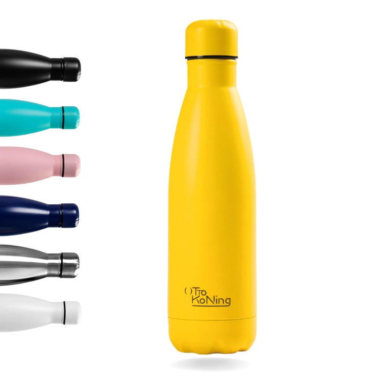 OTTO KONING Water Bottle 500ml Insulated Stainless Steel Flask - Image 1