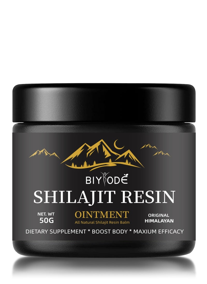 BIYODE Pure Himalayan Shilajit Resin, 100mg Ayurvedic,Helps Boosting Stamina,Boost Body Maxium Efficacy,Dietary Supplement 50g  - Image 1
