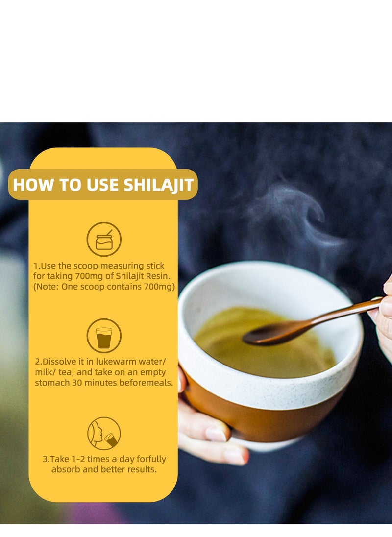 BIYODE Pure Himalayan Shilajit Resin, 100mg Ayurvedic,Helps Boosting Stamina,Boost Body Maxium Efficacy,Dietary Supplement 50g  - Image 5