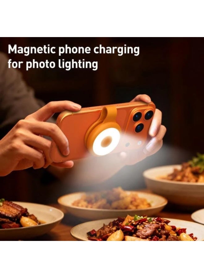 Magnetic Mini LED Ring Light, Rechargeable Selfie Light for Phone and Laptop - Image 2